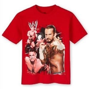 WWE BOY'S RED COTTON TEE NEW